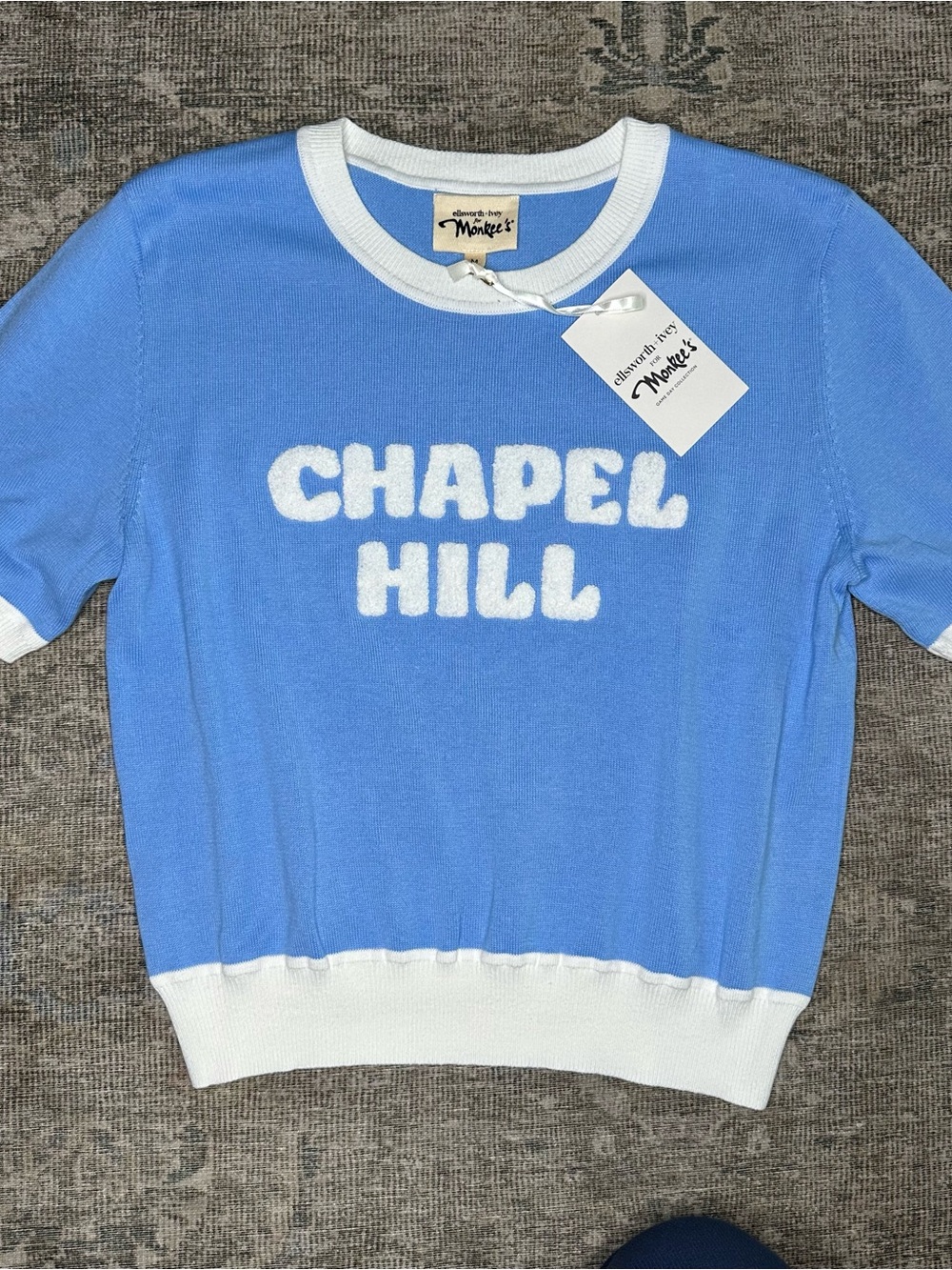 NWT Ellsworth and Ivey for Monkee’s Knit Chapel Hill Sweater UNC Women’s Medium